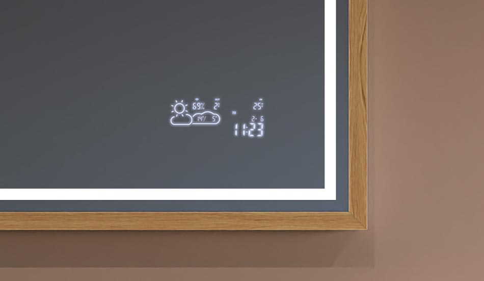 Spogulis melnā loft stila rāmī modernām un minimālisma stilā iekārtotām vannas istabām | ARTFORMA