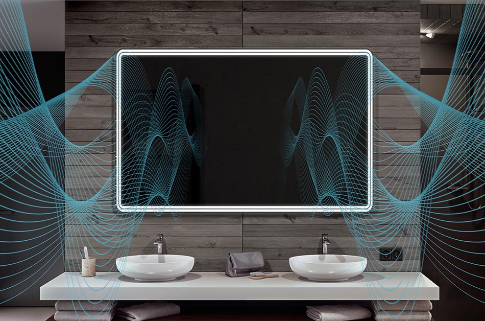 Audio sistēma ir ideāla izvēle cilvēkiem, kas novērtē augstu skaņas kvalitāti. Iebūvēto skaņas devēju dēļ skaņa ir īpaši tīra un skaidra, ko pastiprina spēcīgāki basi. Izplatiet mūziku visā vannas istabā vai klausieties podcastus savā ikdienas rutīnā.