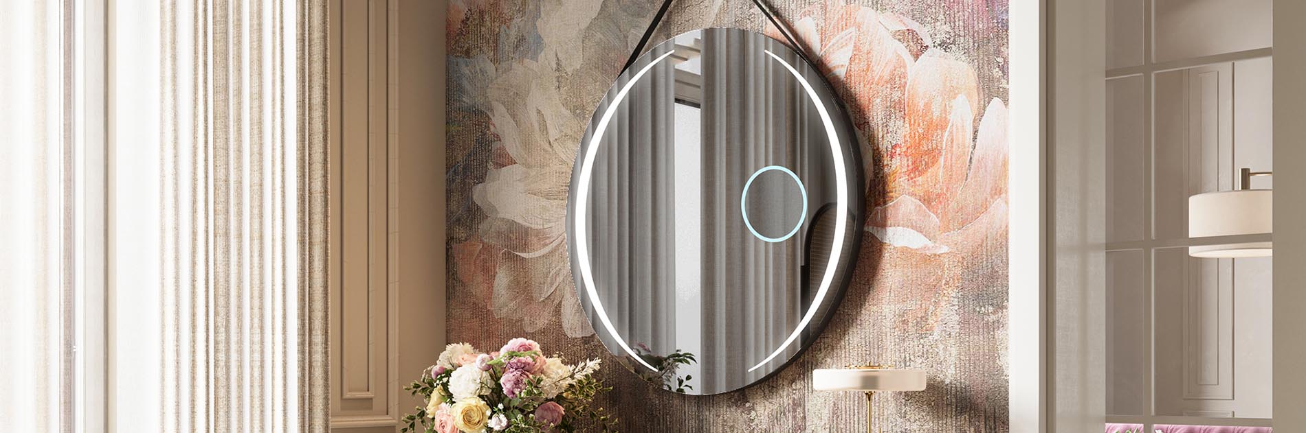 Atceraties, cik reizes esat stāvējuši pie spoguļa, mēģinot uzvilkt perfektu līniju uz plakstiņa? Mums ir risinājums! LED vannas istabas spogulī integrētais 3x palielinošais kosmētikas spogulis nodrošinās, ka jūsu grims vienmēr būs perfekts! Šis mazais sīkrīks ātri un efektīvi atrisinās jūsu rīta sejas kopšanas problēmas.