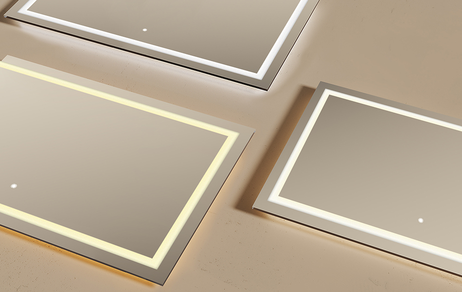 LED apgaismojumu var vadīt ar pieskārienu slēdzi. Viena slēdža pieskāriena nospiežot, ieslēdzas un izslēdzas fona apgaismojums, bet, turot slēdzi nospiestu, kad apgaismojums ir ieslēgts, var mainīt LED apgaismojuma temperatūru.