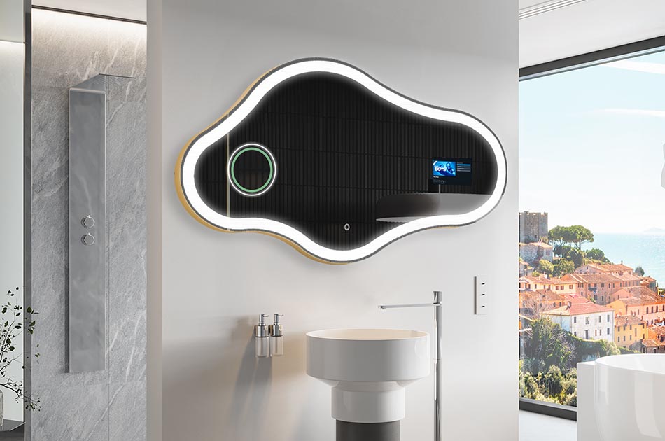 Interaktīvais spogulis ar Google Assistant funkciju ir inovatīva ierīce, kas apvieno spoguļa funkcijas ar multimediju ierīces funkcijām un Google balss palīgu. Jūs varat viegli izmantot plašu funkciju klāstu, piemēram, pārbaudīt laika apstākļus, veikt balss piezīmes, skatīt kalendāru, palaist straumēšanas lietotnes, izmantot Google meklēšanu, veikt videozvanus.