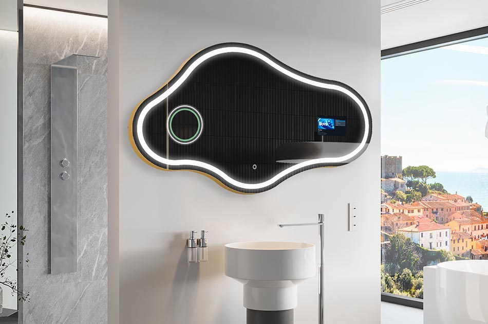 Interaktīvais spogulis ar Google Assistant funkciju ir inovatīva ierīce, kas apvieno spoguļa funkcijas ar multimediju ierīces funkcijām un Google balss palīgu. Jūs varat viegli izmantot plašu funkciju klāstu, piemēram, pārbaudīt laika apstākļus, veikt balss piezīmes, skatīt kalendāru, palaist straumēšanas lietotnes, izmantot Google meklēšanu, veikt videozvanus.