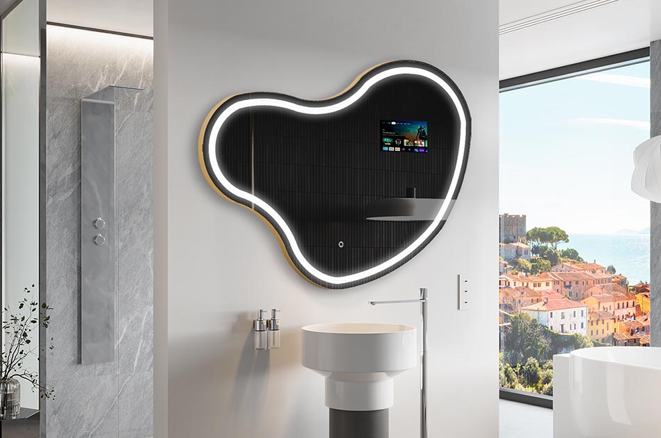 Interaktīvais spogulis ar Google Assistant funkciju ir inovatīva ierīce, kas apvieno spoguļa funkcijas ar multimediju ierīces funkcijām un Google balss palīgu. Jūs varat viegli izmantot plašu funkciju klāstu, piemēram, pārbaudīt laika apstākļus, veikt balss piezīmes, skatīt kalendāru, palaist straumēšanas lietotnes, izmantot Google meklēšanu, veikt videozvanus.