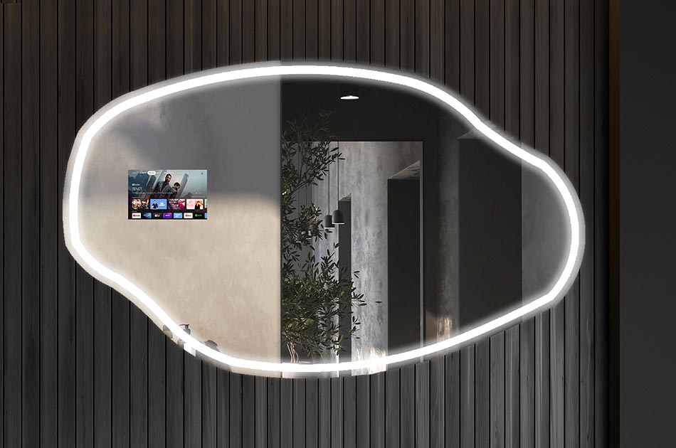Interaktīvais spogulis ar Google Assistant funkciju ir inovatīva ierīce, kas apvieno spoguļa funkcijas ar multimediju ierīces funkcijām un Google balss palīgu. Jūs varat viegli izmantot plašu funkciju klāstu, piemēram, pārbaudīt laika apstākļus, veikt balss piezīmes, skatīt kalendāru, palaist straumēšanas lietotnes, izmantot Google meklēšanu, veikt videozvanus.