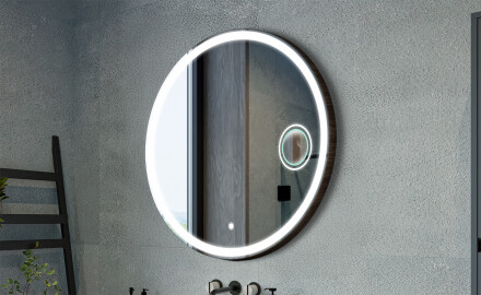 Apaļi spoguļi ar dekoratīvu vāku