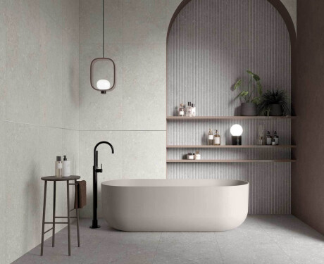 Grīdas flīzes 60x120 cm, pelēkas, matētas A4H1096 Shellstone Grigio
