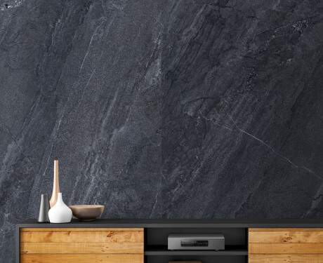 Glazēti grīdas flīzes 120x280 cm, antracīta krāsā, akmens imitācija, matētas, A4H1137 Agathos Anthracite