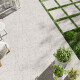 Glazēti keramikas flīzes 90x90 gaiši pelēkas Ivory A4H145 terrazzo #2