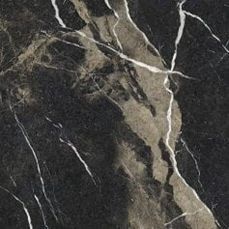 Glazēts grīdas keramikas flīzes „Pierre Black“ 120x120 cm, melnas, spīdīgas, ar zelta dzīslu, rektificētas A4H197 #20