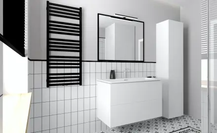 Keramikas flīzes sienai 10x20, baltas, matētas, plakanas, A4H23 Blanco Mate