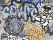Glazēti grīdas flīzes 120x280 cm, pelēkas, matētas, rektificētas A4H248 City Graffiti Grey