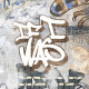 Glazēti grīdas flīzes 120x280 cm, pelēkas, matētas, rektificētas A4H248 City Graffiti Grey #4
