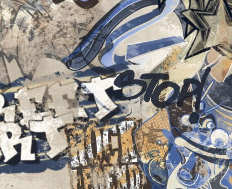 Liela formāta glazētas grīdas flīzes 120x280 cm, matētas, bēšas, rektificētas A4H255 City Graffiti Beige