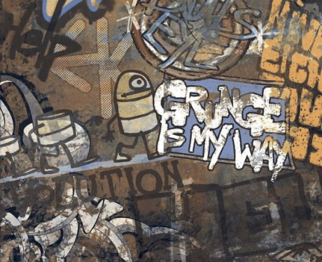 Glazētas lielformāta grīdas flīzes 120x280 cm, matētas, rektificētas A4H262 City Graffiti Multicolor