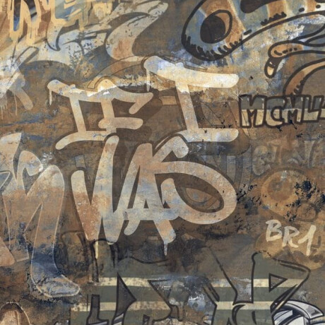 Glazētas lielformāta grīdas flīzes 120x280 cm, matētas, rektificētas A4H262 City Graffiti Multicolor #2