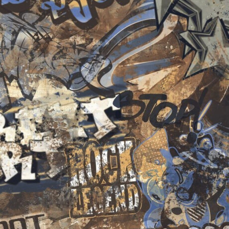 Glazētas lielformāta grīdas flīzes 120x280 cm, matētas, rektificētas A4H262 City Graffiti Multicolor #4