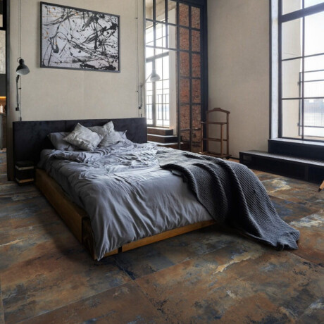 Glazēti grīdas flīzes 120x120 cm, matēti brūni, rektificēti A4H265 City Multicolor #2