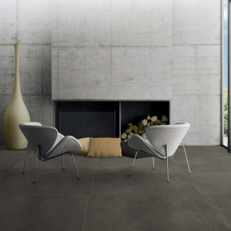 Glazēti grīdas flīzes 60x120 cm, tumši pelēks betona krāsā, matētas, rektificētas A4H327 Massive Dimgray #1