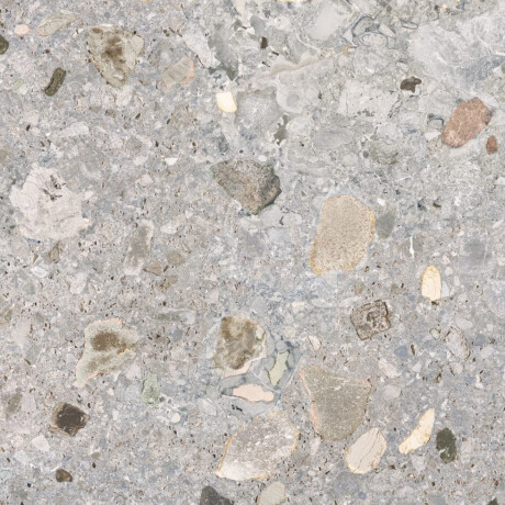 Glazēti grīdas flīzes 60x120 cm, gaiši pelēkas, matētas, rektificētas, A4H418, terrazzo „Ceppo Di Gre Multi“ #7
