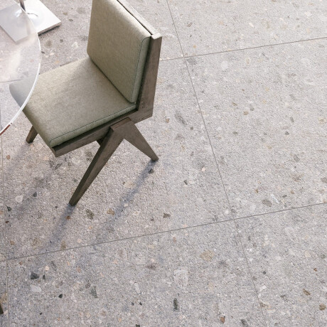 Glazēti grīdas flīzes 60x120 cm, gaiši pelēkas, matētas, rektificētas, A4H418, terrazzo „Ceppo Di Gre Multi“ #10