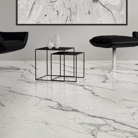 Glazēti grīdas flīzes 120x120 cm, matētas, ar pelēku dzīslu, rektificētas A4H455 Statuario Superiore #3