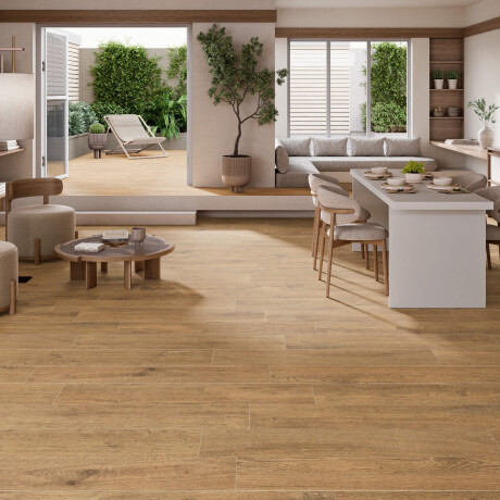 Koka imitācijas grīdas flīzes 23x120, matētas dzintara ozola krāsā, A4H504 Amberly Oak #3