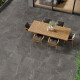 Akmens flīzes ar vēnām grīdai, 100x100, matētas, tumši pelēkas, A4H507 Volterra Stone #2
