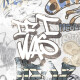 Glazēti grīdas flīzes 120x280 cm, pelēkas, matētas, rektificētas A4H640 City Graffiti White #2