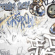 Glazēti grīdas flīzes 120x280 cm, pelēkas, matētas, rektificētas A4H640 City Graffiti White #3
