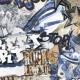 Glazēti grīdas flīzes 120x280 cm, pelēkas, matētas, rektificētas A4H640 City Graffiti White #5