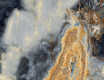 Lielformāta keramikas flīzes 120x280, tumši zils marmors ar vēnām, spīdīgas, A4H674 Eterno Blu
