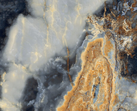 Lielformāta keramikas flīzes 120x280, tumši zils marmors ar vēnām, spīdīgas, A4H674 Eterno Blu