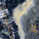 Lielformāta keramikas flīzes 120x280, tumši zils marmors ar vēnām, spīdīgas, A4H674 Eterno Blu #3