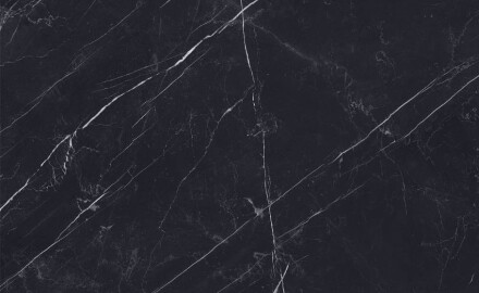Lielformāta keramikas flīzes 120x280, melns marmors ar baltām vēnām, spīdīgs, A4H687 Markina Black