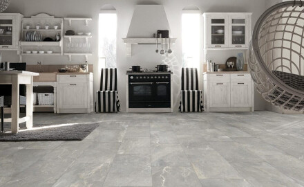 Glazēti grīdas flīzes 60x120 cm, pelēkas, matētas, rektificētas A4H84 Iroc Greige