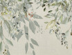 Sienas flīzes 60x120 cm, pelēkas ar ziedu motīviem, matētas A4H918 Flower
