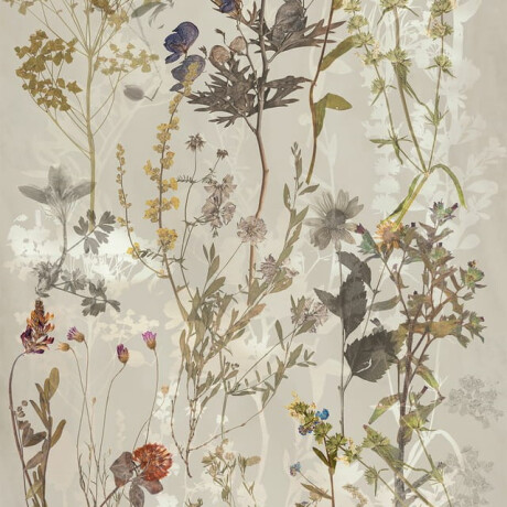 Sienas flīzes 60x120 cm, pelēkas ar ziedu motīviem, matētas, A4H919 Glame #1