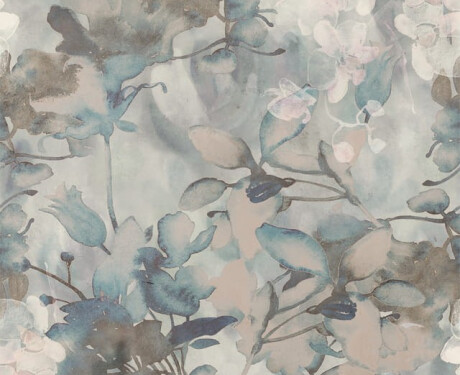 Sienas flīzes 60x120 cm, pelēkas ar ziedu motīviem, matētas, A4H921 Jam