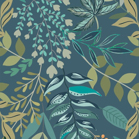 Sienas flīzes 60x120 cm, zilas, ar augu motīviem, matētas, A4H924 Majorele #4