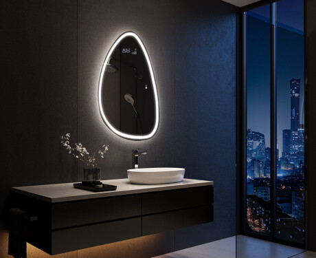 Neregulārais spogulis ar LED apgaismojumu dekoratīvs dizains B222 #4