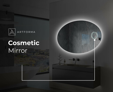 LED vannas istabas spogulis ar aizmugurējo apgaismojumu L226 #5