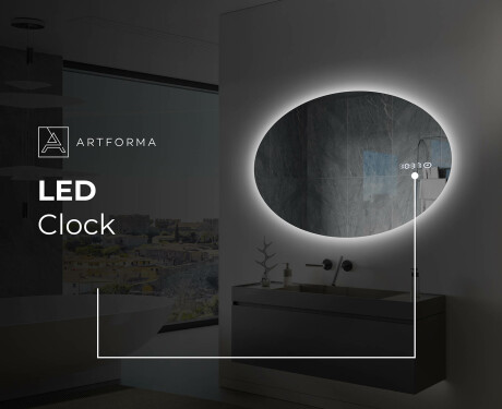 LED vannas istabas spogulis ar aizmugurējo apgaismojumu L227 #8