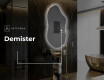 Neregulārais spogulis ar LED apgaismojumu dekoratīvs dizains F221 #8
