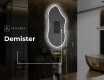 Neregulārais spogulis ar LED apgaismojumu dekoratīvs dizains F222 #8