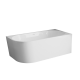 Pie sienas novietojama vannas Astri, 150 cm, labās puses, komplektā ar sifonu, aizbāzni un estētisku pārplūdi #3