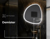 Neregulārais spogulis LED apgaismots dekoratīvais dizains J222 #8