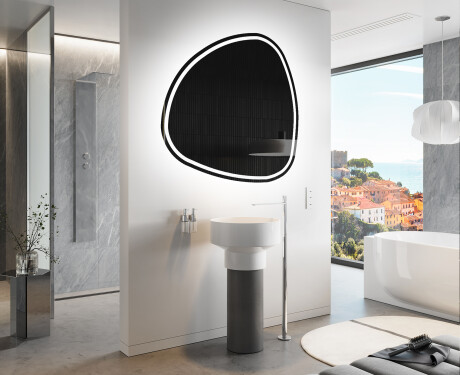 Neregulārais spogulis ar LED apgaismojumu, dekoratīvs dizains J223 #9