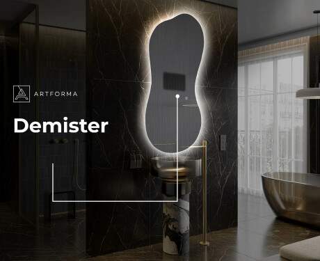 Neregulārais spogulis ar LED apgaismojumu, dekoratīvs dizains K221 #8