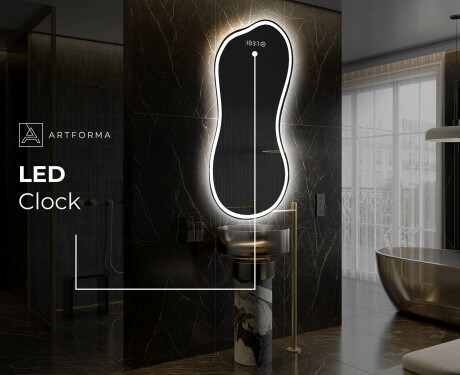 Neregulārais spogulis ar LED apgaismojumu, dekoratīvs dizains K222 #8