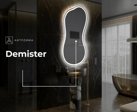 Neregulārais spogulis ar LED apgaismojumu, dekoratīvs dizains K222 #8